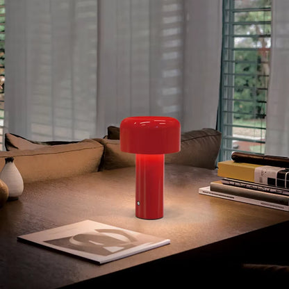 Retro Mushroom LED Table Lamp Bar Night Lamp Touch Sensor Reading Lamp Infinitely Dimmable Desk Lamp Rechargeable Lighting