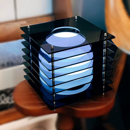 Artistic Desk Lamp Atmosphere Acrylic RGB Wireless Rechargeable Night Light Unique Design for Office,Living Room Decoration
